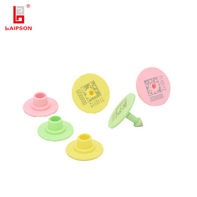 28mm OEM Veterinary Plastic Pig Swine Ear Tag Different Colors For Farm