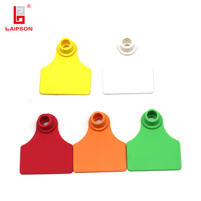 48mm OEM Visual TPU Plastic Pig Swine Sheep Ear Tag Different Colors For Pig Farm