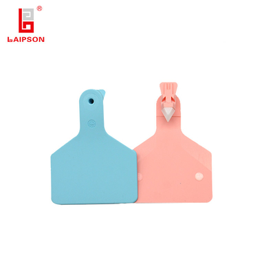 LAIPSON Tpu ISO9001 82mm TOP Tpu Single Cattle Cow Ear Tags With Laser Printing Numbers