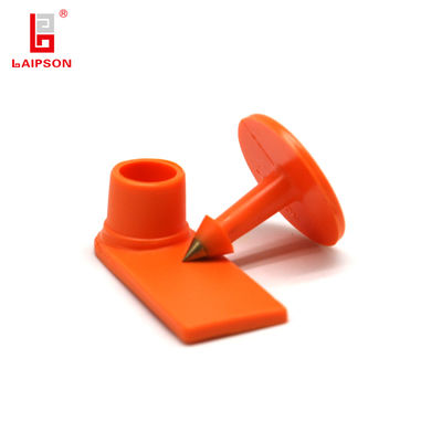 98MM TPU 860-960Mhz UHF Long Range Wholesale Orange Basf Tpu Ear Tag For Goat Sheeep