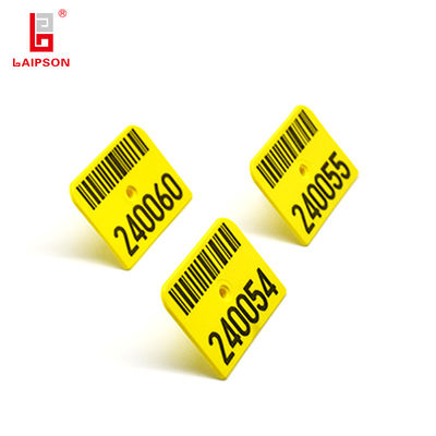 BASF TPU 52*38mm OEM Visual Plastic Laser Printing QR Code Pig Sheep Male Ear Tags