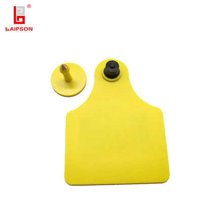 Max 100mm 75mm 6m ID Tracking Rfid Uhf Ear Tag